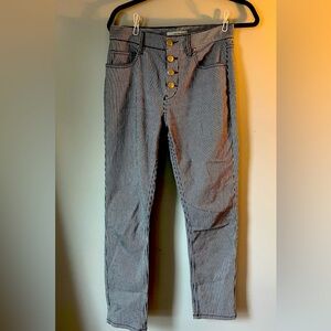 Joie pinstripe high-rise jeans